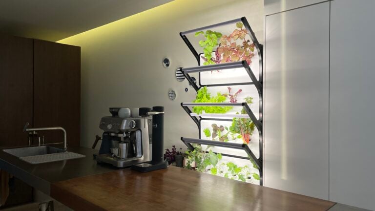 Grobrix Home installation in the Kitchen against a wall.